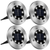 4Pcs Solar Powered Ground Light 