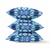 20"x20" Blue Sky Blue Zippered Suede Geometric Throw Pillow