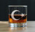 Turkey Flag Whiskey Rocks Glass - Turkish Gifts and Decor