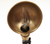 20" Black Metal Adjustable Desk Table Lamp With Gold Bowl Shade