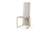 Set of Two Beige And Gold Upholstered Dining Side Chairs
