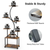 8 Tiered Plant Stand Indoor With Grow Lights S-shaped Lighted Plant