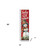 36" Red White And Green Christmas Snowman Solid Wood Porch Sign