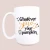 Whatever spices your pumpkin ceramic coffee mug