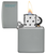 Zippo Flat Grey Base Model with Zippo Logo Windproof Lighter 