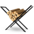 Firewood Log Rack 220LBS Steel Wood Lumber 