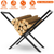 Firewood Log Rack 220LBS Steel Wood Lumber 