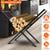 Firewood Log Rack 220LBS Steel Wood Lumber 