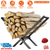 Firewood Log Rack 220LBS Steel Wood Lumber 