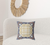 20" X 20" Blue Yellow Broadcloth Floral Throw Pillow