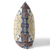 20" X 20" Blue Yellow Broadcloth Floral Throw Pillow