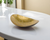 11" Gold and Bronze Aluminum Oval Centerpiece Bowl