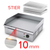 Electric Stainless Steel Ribbed Griddle Commercial Grill BBQ Hot Plate