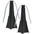 2 Pack Portable Reflective Fly Repellent Fan 