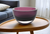 6 Mouth Blown European Made Lead Free Purple Crystal Bowl