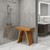 18" X 18" Brown Teak Rectangular Shower Bench
