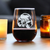 Poodle Happy Face Stemless Wine Glass - Poodle Dog Gifts