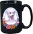 Poodle White - Best of Breed Ceramic 15oz Coffee Black Mug