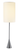 Black Nickel Finish Metal Tall White Shade Table Lamp