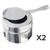 L Dual Tray Stainless Steel Roll Top Chafing Dish Food Warmer