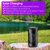 Solar Bug Zapper Garden Flame Flying Insect Killer Lamp