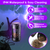 Solar Bug Zapper Garden Flame Flying Insect Killer Lamp