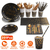 201PCS Black Gold Birthday Party Supplies 