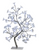 Simple Designs White Morning Glory LED Lighted Decorative Tree
