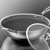 Stainless Steel TriPly Frying Cooking Fry Pan Textu Non Stick Skillet with Glass Lid and Helper Handle
