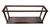 10" Dark Brown And Clear Glass Standard Display Stand