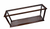 10" Dark Brown And Clear Glass Standard Display Stand
