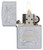 Zippo Gold Script Lighter Satin Chrome 