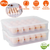 2Pcs Plastic Egg Holder Stackable Egg 