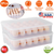 2Pcs Plastic Egg Holder Stackable Egg 