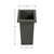 Handmade 100% Iron Rectangle Modern Dull Green Color Planters Pot