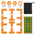 12Pcs Pickle Ball Court Marking Kit 