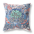 20"x20" Sky Blue Pink Zippered Suede Geometric Throw Pillow