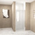 72" X 34" Aluminum and Tempered Glass Shower Door
