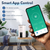 WiFi Control Humidifiers for Bedroom Dual Mist Cool & Warm! Humidifier 4L Big Capacity Top Fill Water Tank Quie Humidifier for Large Rooms Home Living