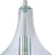 Silver Candle Style Metal Dimmable Chandelier With Clear Shades