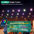 52.5FT Colorful Outdoor String Lights Smart RGB LED Patio Lights