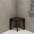 21" X 16" Brown Teak Corner Rectangular Shower Bench