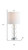 21" Silver Novelty Table Lamp LED With Globe Shade