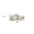 Set of Two Brown Round Wood Indoor Outdoor Vanity Tray With Handles