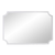 Minimalist Rectangle Mirror With Beveled Edge And Scalloped Corners
