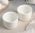 A Set of 3 Bamboo double trays with 6 Fine Porcealin ramekins to match