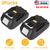 2Packs 18V Li-ion Power Tool Battery Replacement Fit