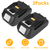 2Packs 18V Li-ion Power Tool Battery Replacement Fit