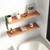 38" Brown Wood Wall Mounted Bathroom Shelves