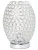 Elegant Designs Elipse Crystal Decorative Curved Accent Uplight Table Lamp